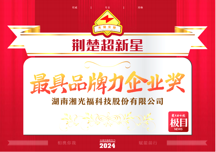 鑫聞  |鑫和綠能湘光福榮獲“2024荊楚超新星”光儲充換行業(yè)大會雙項殊榮！